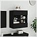 Mobile TV a Parete con Luci LED Nero 58,5x30x60,5 cm - Foto miniatura 4