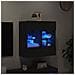 Mobile TV a Parete con Luci LED Nero 58,5x30x60,5 cm - Foto miniatura 6