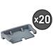 Conf. 20 Pz Clip Adesiva Grigia Per Norbit 2023 - Foto miniatura 1