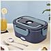Lunch Box Elettrica Da 40w, Di 1500ml. Riscalda Il Tuo Cibo Al Suo Interno. Adattatore Di Corrente E Per Auto. Include Posate E Custodia. - Foto miniatura 4