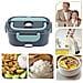 Lunch Box Elettrica Da 40w, Di 1500ml. Riscalda Il Tuo Cibo Al Suo Interno. Adattatore Di Corrente E Per Auto. Include Posate E Custodia. - Foto miniatura 5