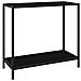 Lusso Casadino -  Tavolo Consolle Nero 80x35x75 Cm In Vetro Temperato - Foto miniatura 2