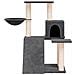 Albero per Gatti con Tiragraffi in Sisal Grigio Scuro 82 cm - Foto miniatura 3