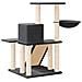 Albero per Gatti con Tiragraffi in Sisal Grigio Scuro 82 cm - Foto miniatura 5