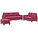 Set di Divani 3 pz con Cuscini Rosso Vino in Velluto - Foto miniatura 1