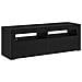 Mobile TV  con LED Rovere Nero 120x35x40 cm Legno ingegnerizzato - Foto miniatura 1