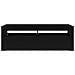 Mobile TV  con LED Rovere Nero 120x35x40 cm Legno ingegnerizzato - Foto miniatura 9