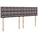 Struttura Letto Pouf con Materasso Grigio 160x200 cm Similpelle - Foto miniatura 9