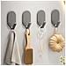 Ganci Ovali Autoadesivi Grigi - Set Da 5, Resistenti Fino A 10 Kg, Ideali Per Bagno E Cucina Grey - Foto miniatura 4