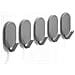Ganci Ovali Autoadesivi Grigi - Set Da 5, Resistenti Fino A 10 Kg, Ideali Per Bagno E Cucina Grey - Foto miniatura 1