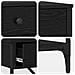 Tavolo Console Rovere Nero 75x34.5x75 cm Legno Compatto - Foto miniatura 8