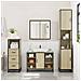 Set Mobili da Bagno 3 pz Rovere Sonoma in Legno Multistrato - Foto miniatura 3