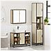 Set Mobili da Bagno 3 pz Rovere Sonoma in Legno Multistrato - Foto miniatura 4