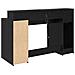 Scrivania Rovere Nero 140x55x91 cm Legno ingegnerizzato - Foto miniatura 8