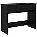 Toeletta con Specchio Rovere Nero 100x45x76 cm - Foto miniatura 1