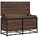 Contenitore con Coperchio Rovere Marrone 100x40x51,5 Truciolato - Foto miniatura 7