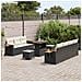 Set Divano da Giardino 10 pcs Nero e crema 90 x 55 x 71 cm - Foto miniatura 3