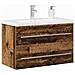 Armadio per Lavabo da Bagno Legno vecchio 80 x 38.5 x 48 cm - Foto miniatura 3