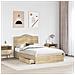 Letto con Contenitore con testiera Rovere Sonoma 120 x 190 cm - Foto miniatura 3