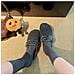 Pantofole Morbide Grigio Scuro Compatibili Con Birkenstock, Zoccoli Caldi Tipo Lana Con Cinturino Incrociato Regolabile 35 - Foto miniatura 3