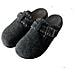 Pantofole Morbide Grigio Scuro Compatibili Con Birkenstock, Zoccoli Caldi Tipo Lana Con Cinturino Incrociato Regolabile 35 - Foto miniatura 1