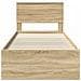 Struttura del letto Rovere Sonoma 75 x 190 cm Legno multistrato - Foto miniatura 7
