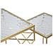 Set Di Tavolini Vkh595-oro-metallo-50x50x100 Cm - Foto miniatura 3