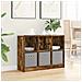 Credenza con cassetto Rovere fumé 88,5 x 27,5 x 63,5 cm - Foto miniatura 2