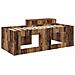 Letto alto per bambini con scrivania Legno antico 98.5 x 200 cm - Foto miniatura 5