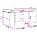 Letto alto per bambini con scrivania Legno antico 98.5 x 200 cm - Foto miniatura 9