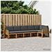 Set di divani da esterno 6 pcs Naturale e Antracite Poliestere - Foto miniatura 2
