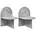 Comodino 2 pcs Grigio Cemento 48 x 49 x 65 cm - Foto miniatura 1