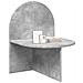 Comodino 2 pcs Grigio Cemento 48 x 49 x 65 cm - Foto miniatura 3