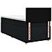 Letto box spring con materasso Nero 90 x 190 cm Tessuto - Foto miniatura 9