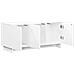 Supporto TV 90 x 34.5 x 40 cm Bianco Lucido - Foto miniatura 3