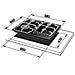Piano Cottura YBF46ASV a Gas 4 Fuochi Colore Bianco - Foto miniatura 2