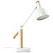 Lampada Da Tavolo Regolabile In Legno In Colore Bianco Peckos - Foto miniatura 20