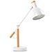 Lampada Da Tavolo Regolabile In Legno In Colore Bianco Peckos - Foto miniatura 22