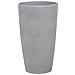 Vaso Da Fiori Moderno Tondo Grigio 31x31x58cm Abdera - Foto miniatura 20