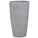 Vaso Da Fiori Moderno Tondo Grigio 31x31x58cm Abdera - Foto miniatura 1