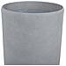 Vaso Da Fiori Moderno Tondo Grigio 31x31x58cm Abdera - Foto miniatura 14