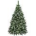 Albero Di Natale 250 Cm King Premium Verde Innevato 1600 Rami Folto Con Pigne - Foto miniatura 4