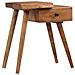 Comodino In Legno Massello D'acacia 45x32x55cm - Foto miniatura 1