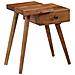 Comodino In Legno Massello D'acacia 45x32x55cm - Foto miniatura 3