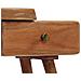 Comodino In Legno Massello D'acacia 45x32x55cm - Foto miniatura 6