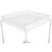 Tavolino Moderno In Metallo Bianco Saxon - Foto miniatura 9