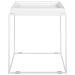 Tavolino Moderno In Metallo Bianco Saxon - Foto miniatura 8