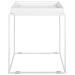 Tavolino Moderno In Metallo Bianco Saxon - Foto miniatura 10