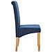 Sedie Da Pranzo 4 Pz Blu In Tessuto - Foto miniatura 5