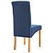 Sedie Da Pranzo 4 Pz Blu In Tessuto - Foto miniatura 6